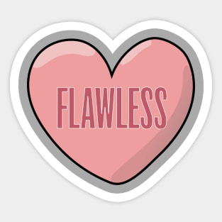 Flawless Heart Sticker